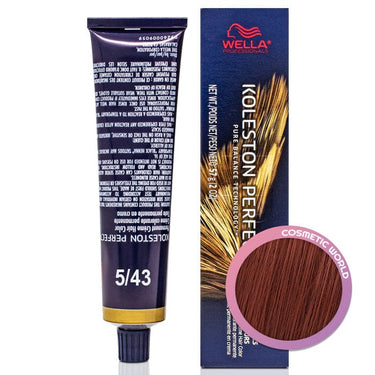 WELLA - KOLESTON PERFECT_Koleston Perfect ME+ 5/43 Light Brown Red Gold 57g / 2oz_Cosmetic World